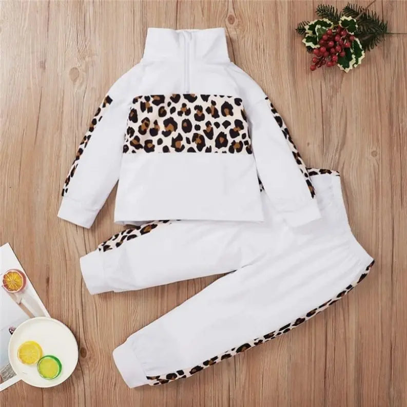 Fashion Leopard Printed Tops And Pants Set Izlahs Bee Hive