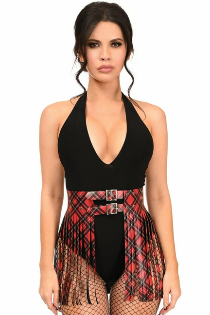 Faux Leather Fringe Skirt Daisy Corsets