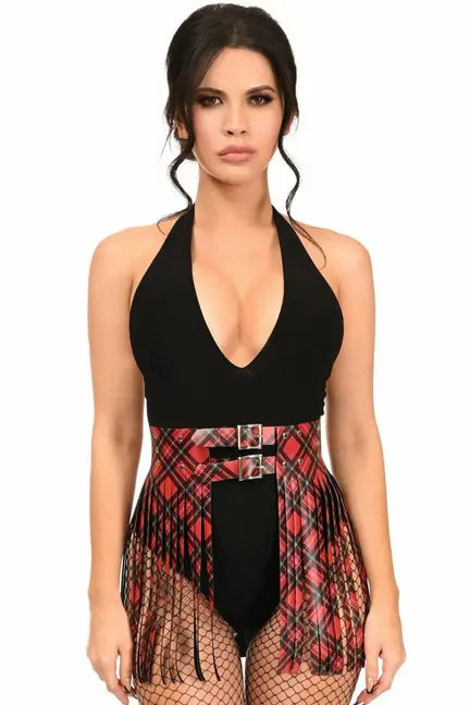 Faux Leather Fringe Skirt Daisy Corsets