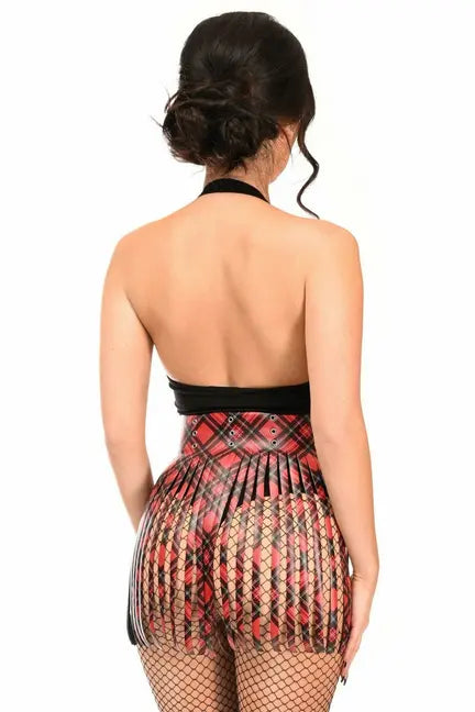 Faux Leather Fringe Skirt Daisy Corsets
