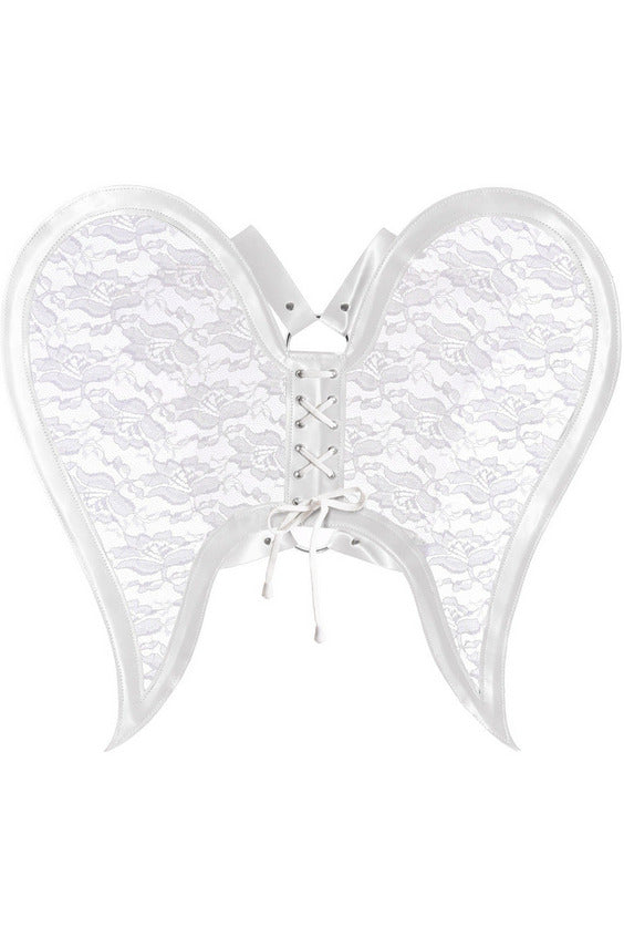 Faux Leather & Lace Angel Wing Body Harness Daisy Corsets