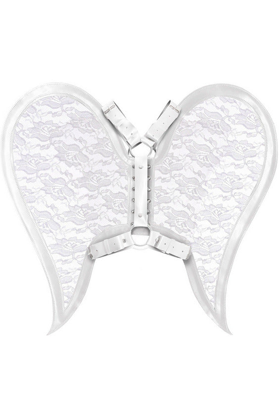Faux Leather & Lace Angel Wing Body Harness Daisy Corsets