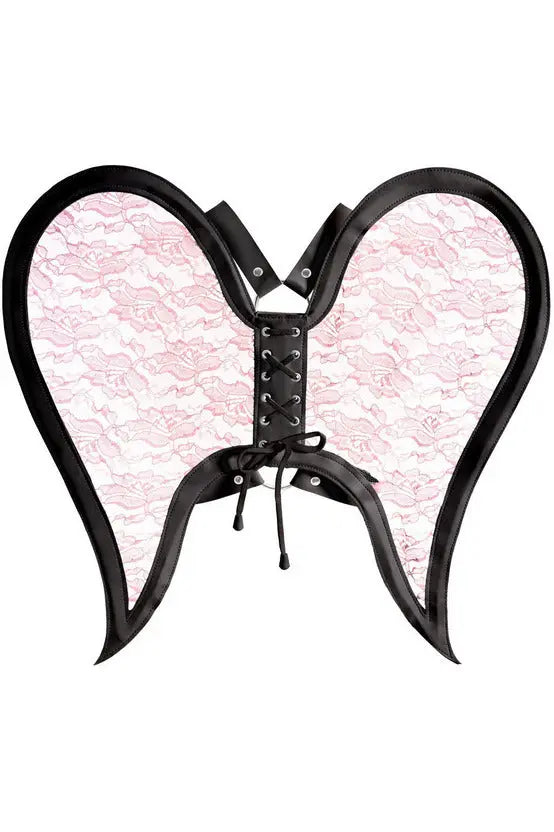 Faux Leather & Lace Angel Wing Body Harness Daisy Corsets