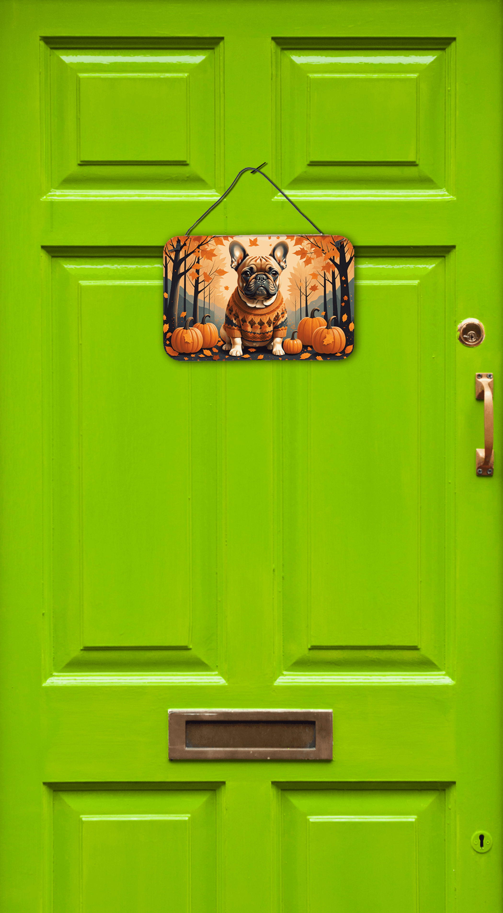 Fawn French Bulldog Fall Wall or Door Hanging Prints Caroline's Treasures