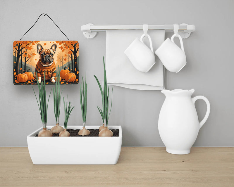 Fawn French Bulldog Fall Wall or Door Hanging Prints Caroline's Treasures