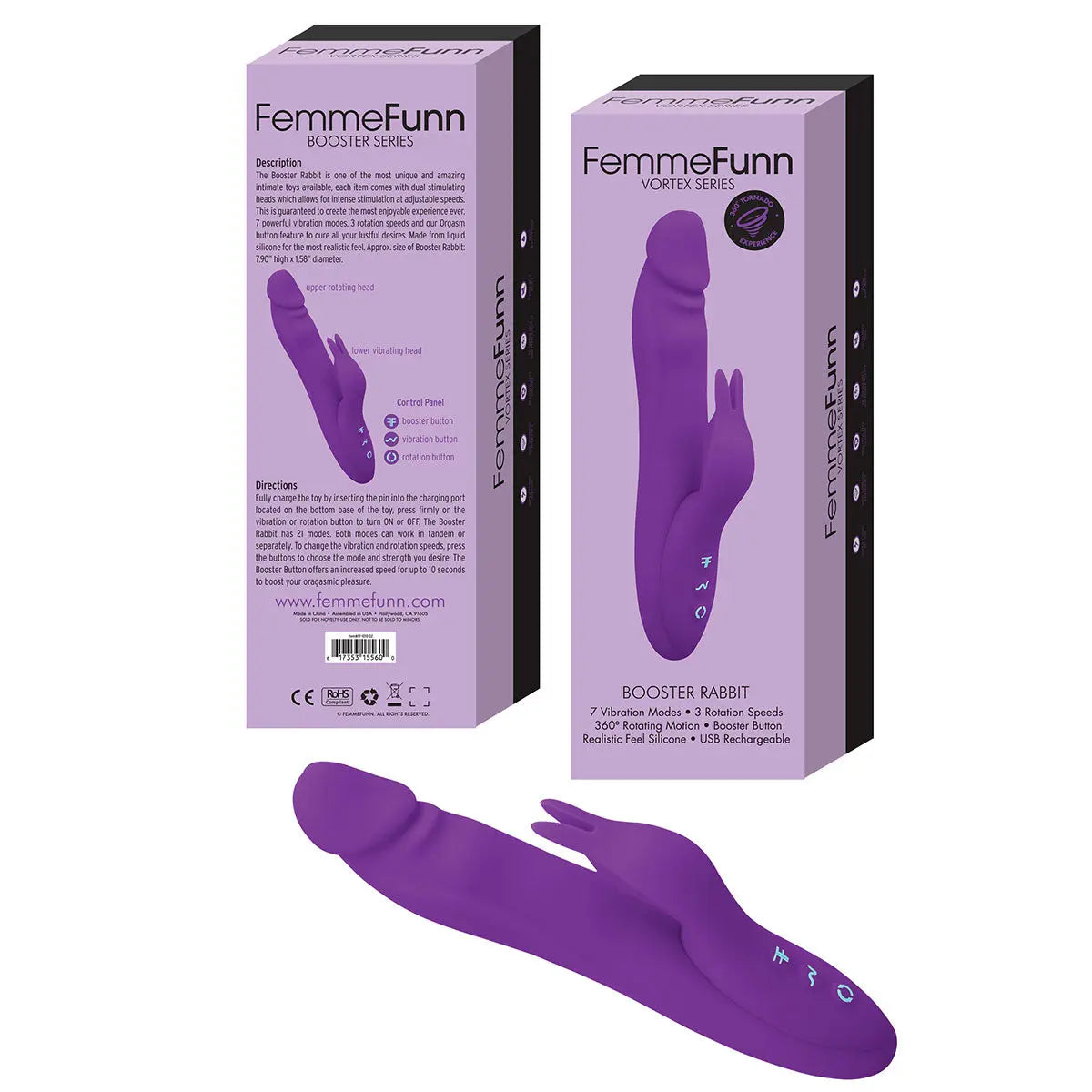 Femme Funn Booster Rabbit - Purple Femme Funn