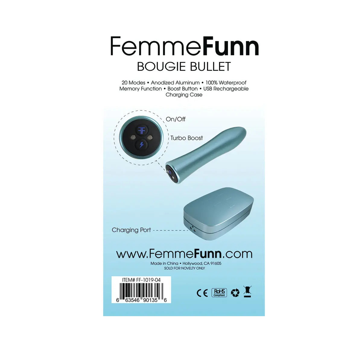 Femme Funn Bougie Bullet - Blue Femme Funn