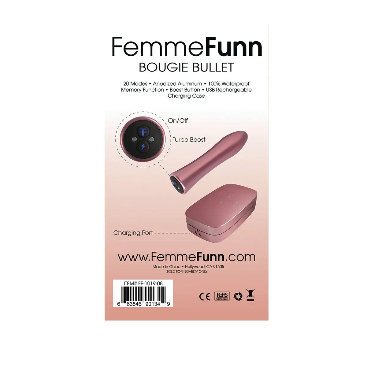 Femme Funn Bougie Bullet - Rose Gold Femme Funn