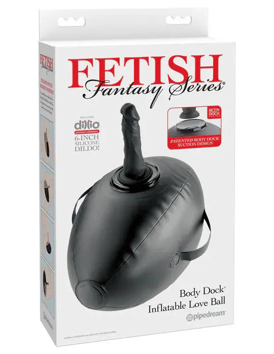 Fetish Fantasy Series Body Dock Inflatable Love Ball - Black Pipedream