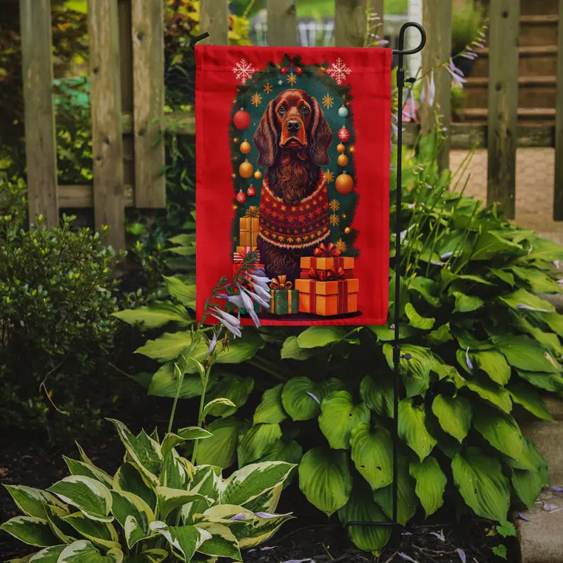 Field Spaniel Holiday Christmas Garden Flag Caroline's Treasures