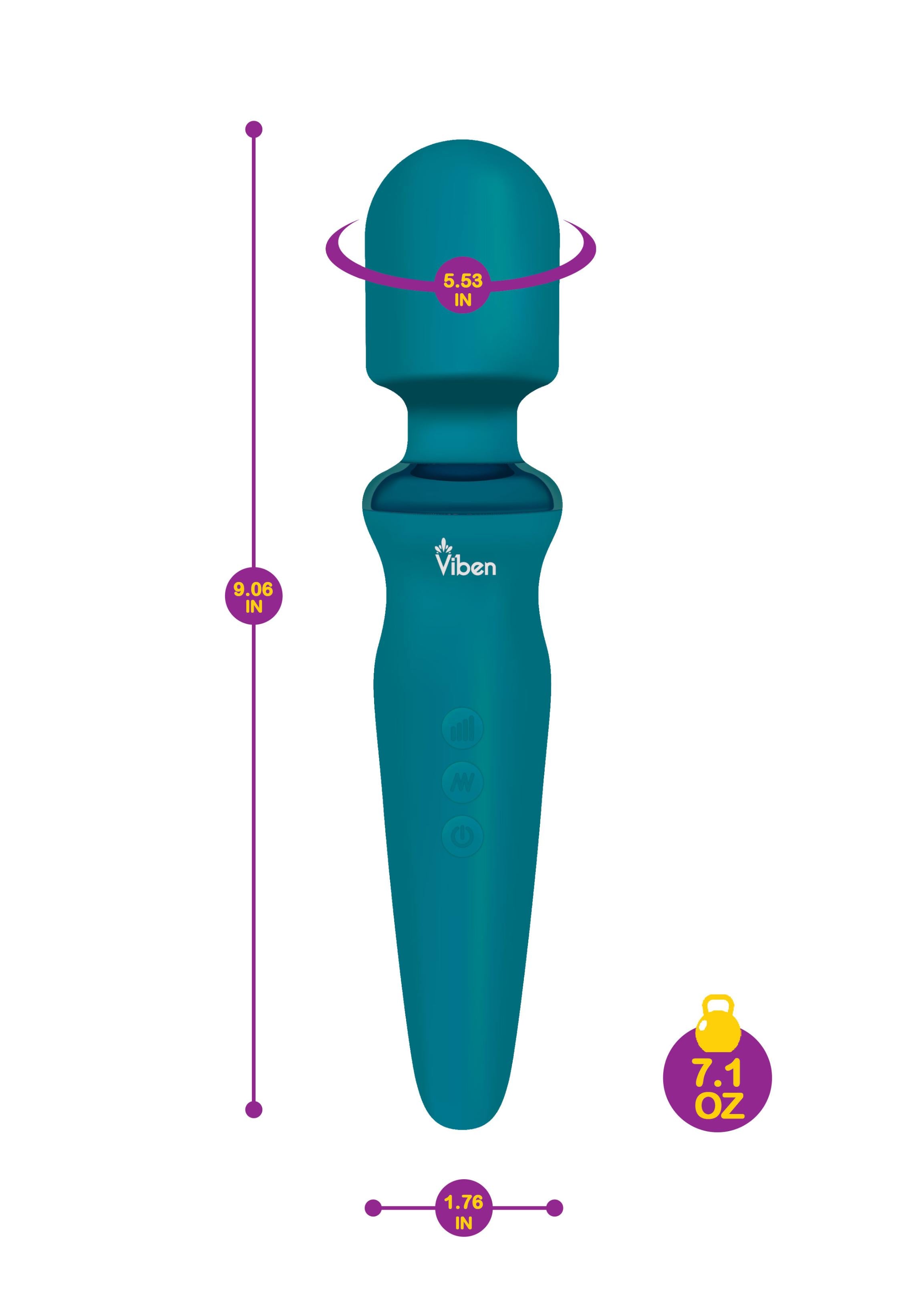 Fierce - Ocean - Intense Wand Massager - GreatEagleInc