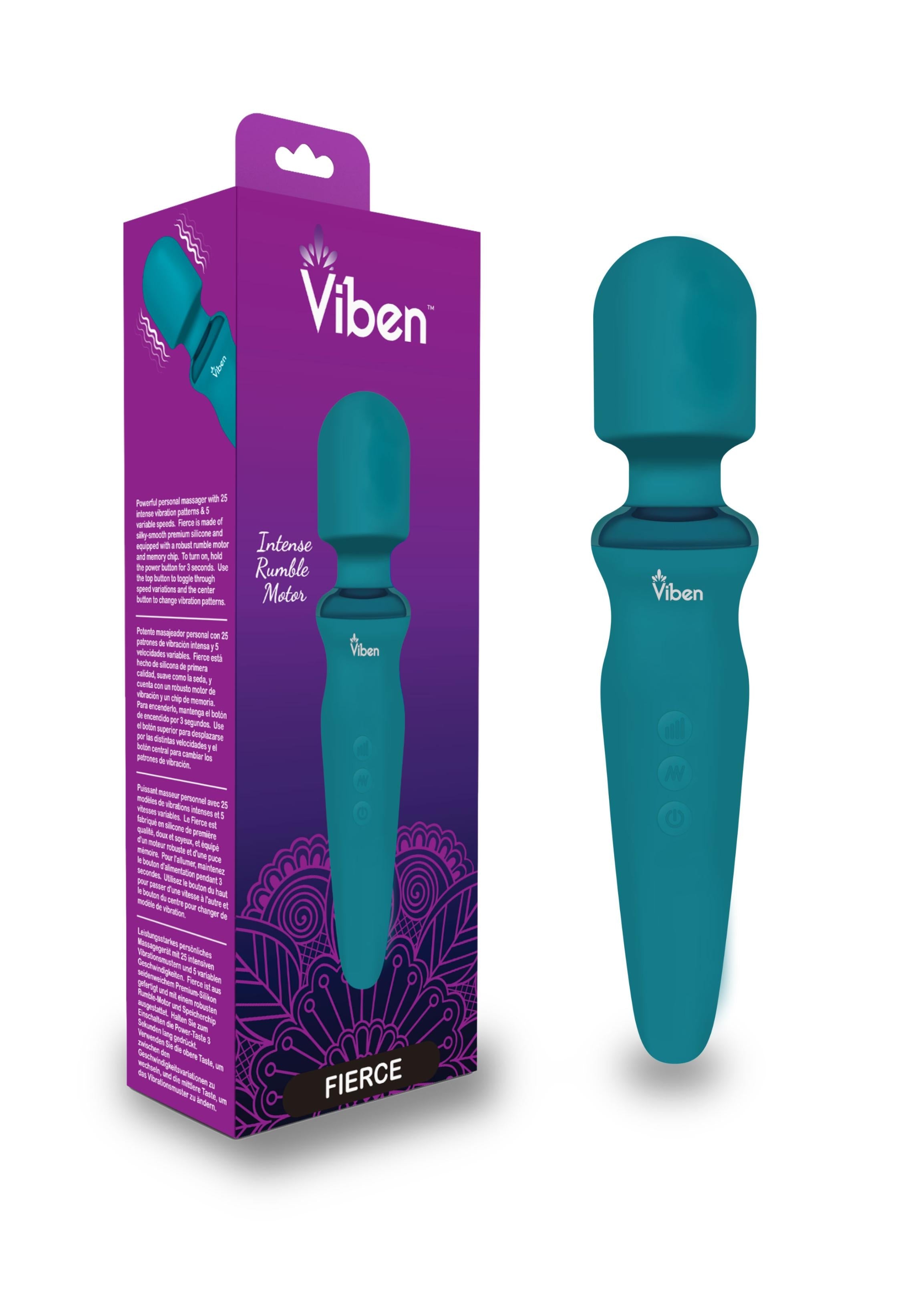 Fierce - Ocean - Intense Wand Massager - GreatEagleInc