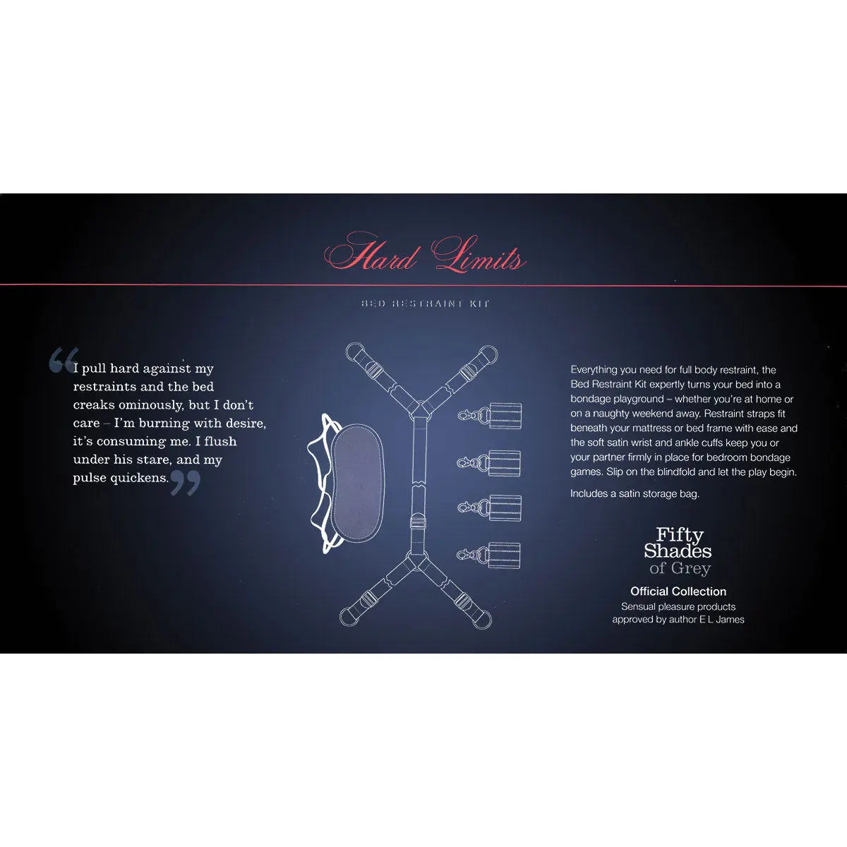 Fifty Shades - Hard Limits Universal Restraint Kit - GreatEagleInc
