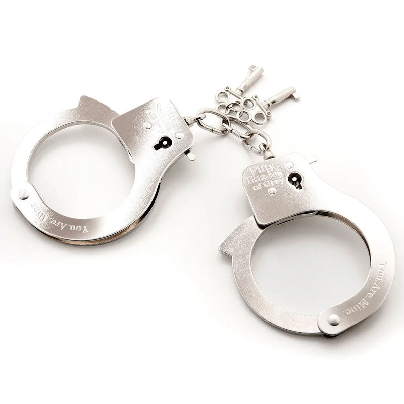 Fifty Shades - You Are Mine Metal Handcuffs - GreatEagleInc