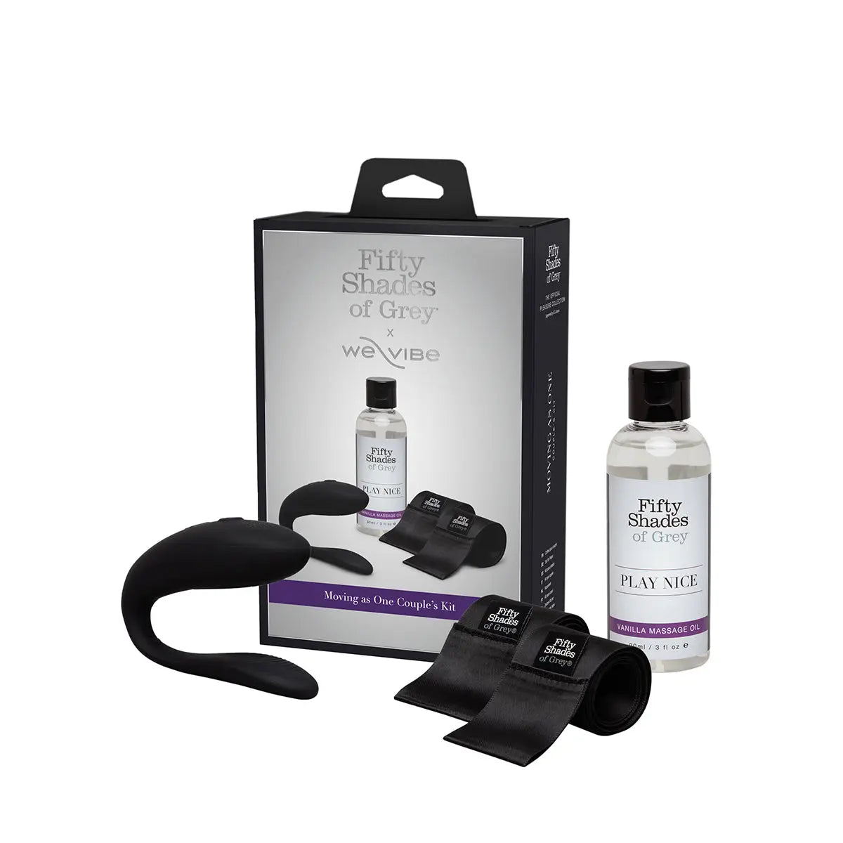 Fifty Shades of Grey We-Vibe Moving As One Kit - Black - GreatEagleInc