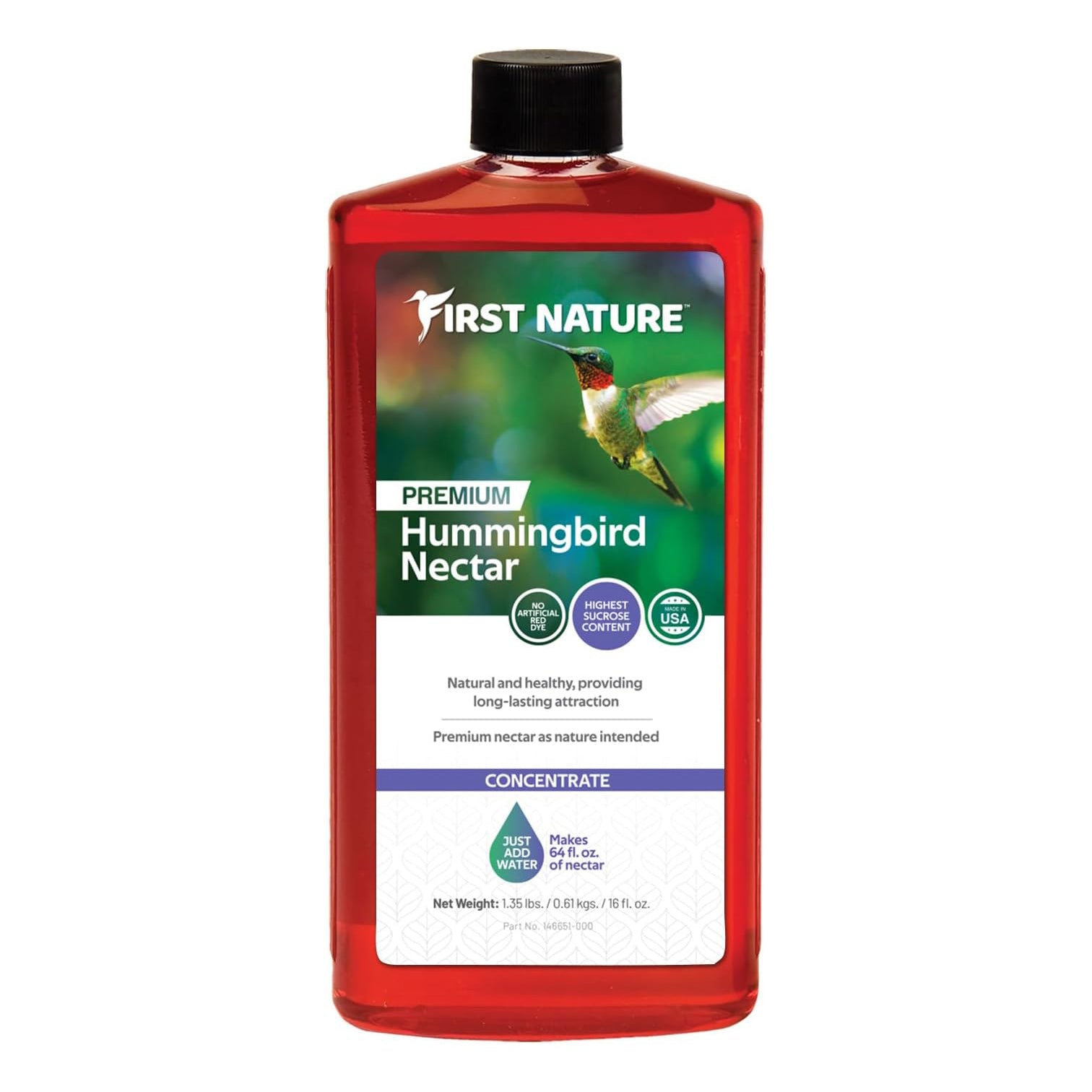 First Nature 16 Oz. Red Hummingbird Nectar Concentrate FIRSTNATURE