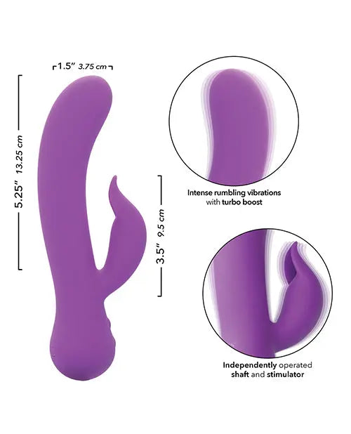 First Time Rechargeable Pleaser Vibrator - Purple California Exotic Novelties