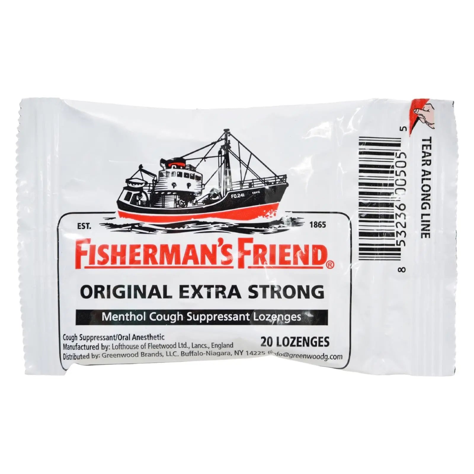 Fisherman's Friend Lozenges - Original Extra Strong - Dsp - 20 Ct - 1 Case Fisherman's Friend