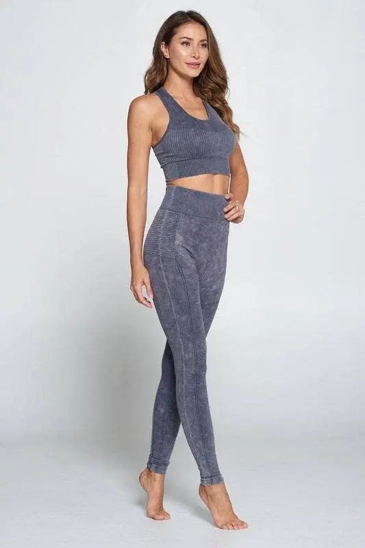 Fitness Body Contour and Butt Lifting Yoga Sports Bra Top With Seamsless Leggings SurelyMine