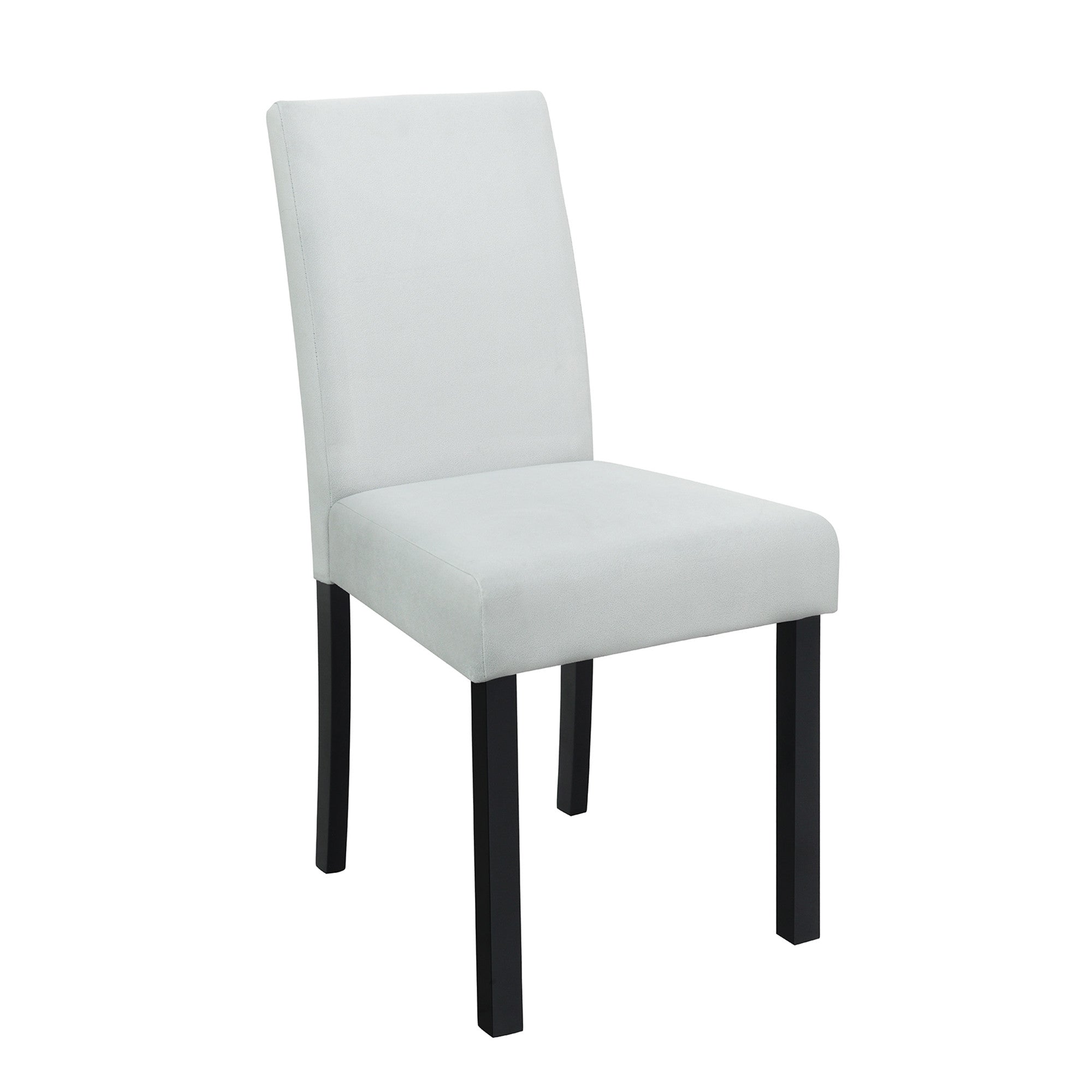 Five Piece Black Faux Marble Dining Set with Four Chairs - GreatEagleInc
