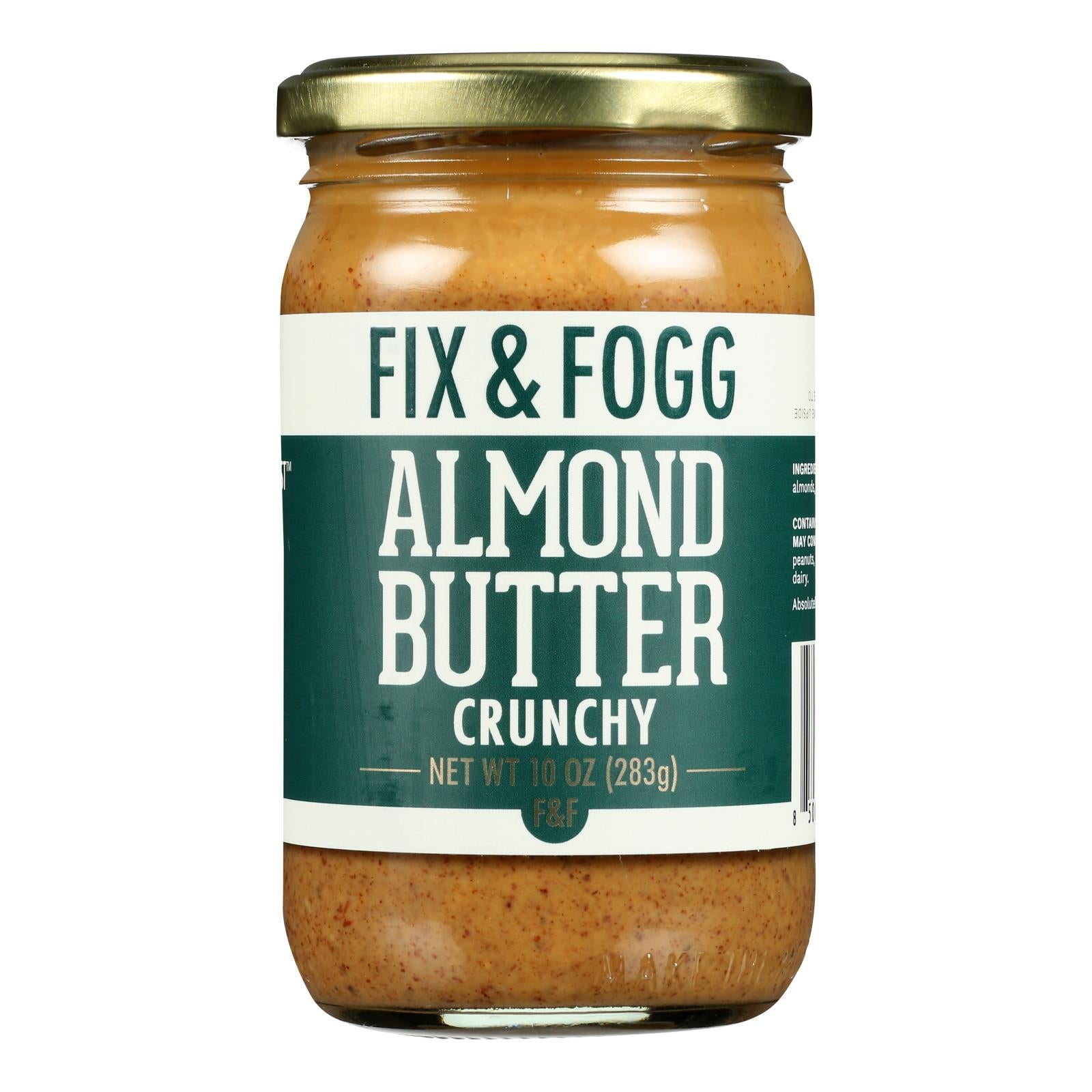 Fix & Fogg - Almond Butter Crunchy - Case Of 6-10 Oz Fix & Fogg