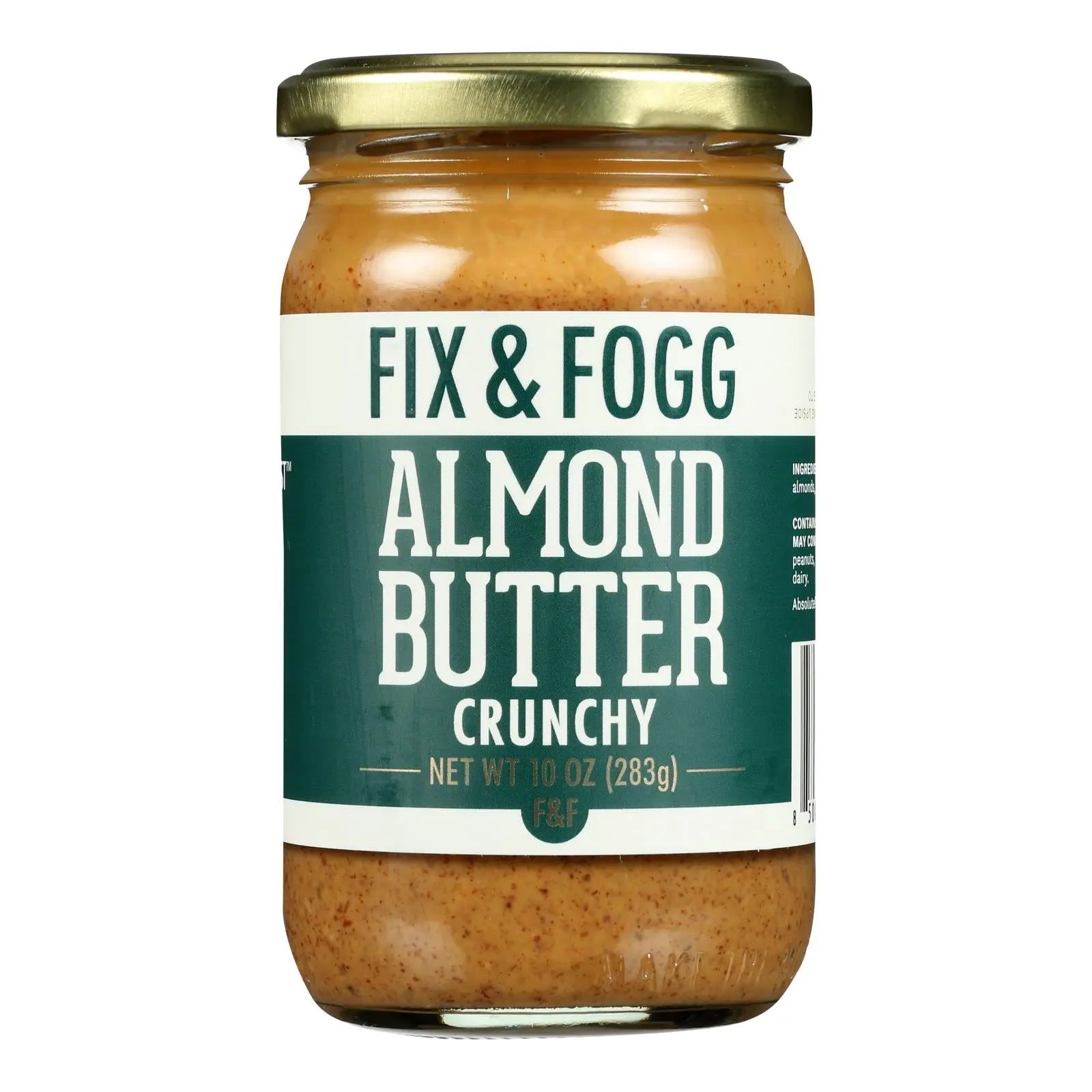Fix & Fogg - Almond Butter Crunchy - Case Of 6-10 Oz Fix & Fogg