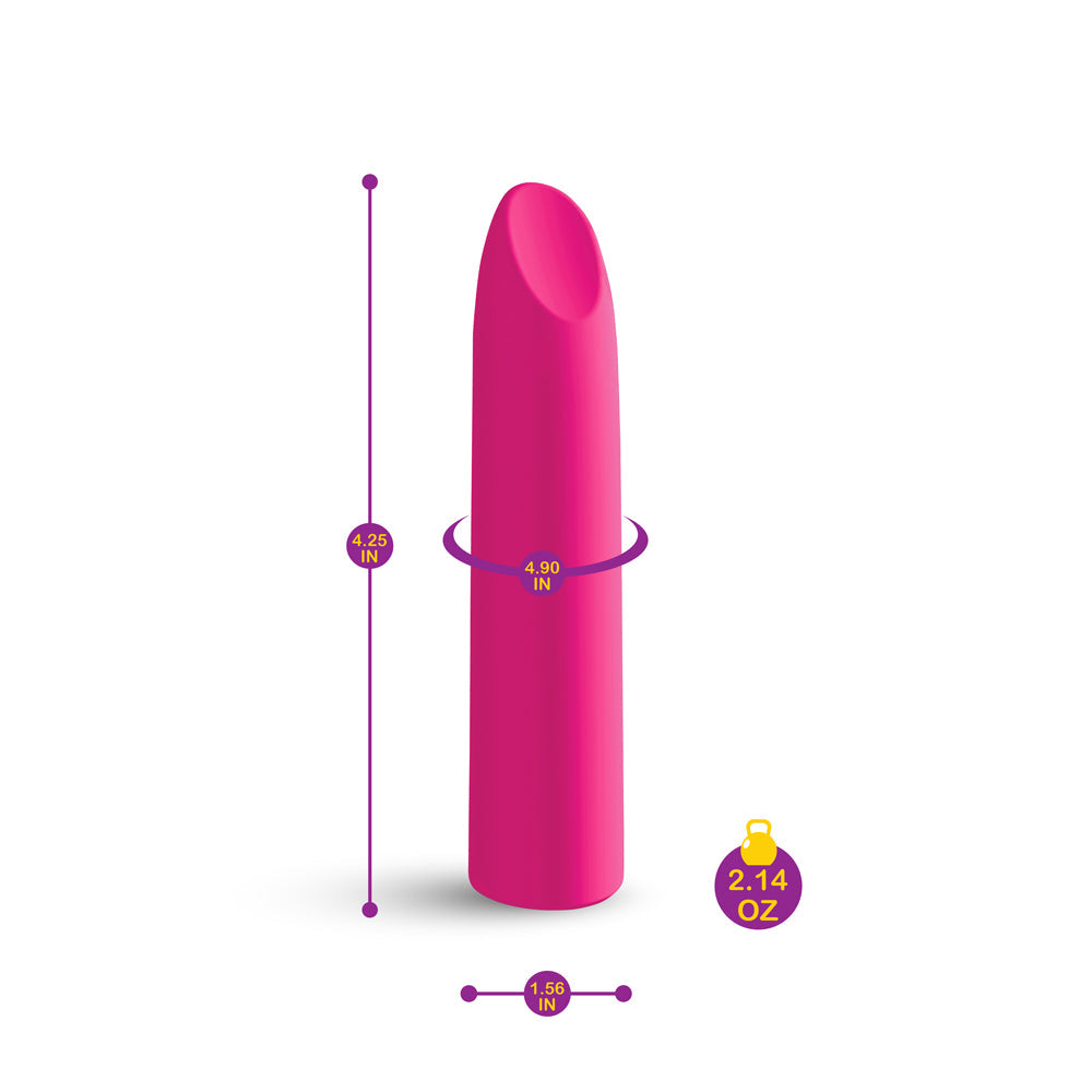 Fixation - Hot Pink - Powerful Lipstick Bullet Vibe - GreatEagleInc