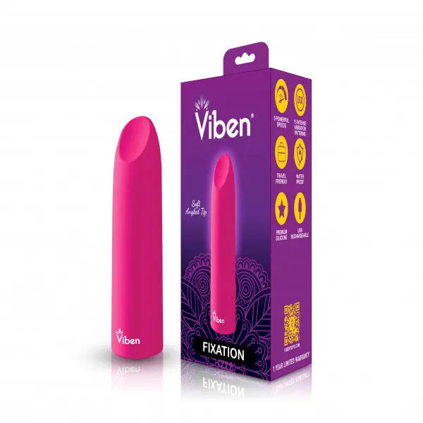 Fixation Hot Pink Powerful Lipstick Bullet Vibe Viben