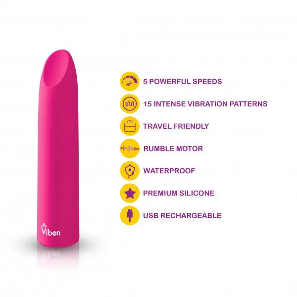 Fixation Hot Pink Powerful Lipstick Bullet Vibe Viben