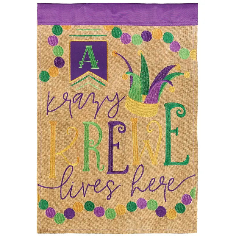 Flag A Krazy Krewe Lives Here 29x42 Dicksons Inc