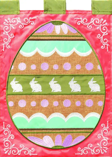 Flag Easter Egg Burlap Polyester Dicksons Inc