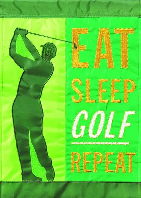 Flag Eat Sleep Golf Repeat Dicksons Inc