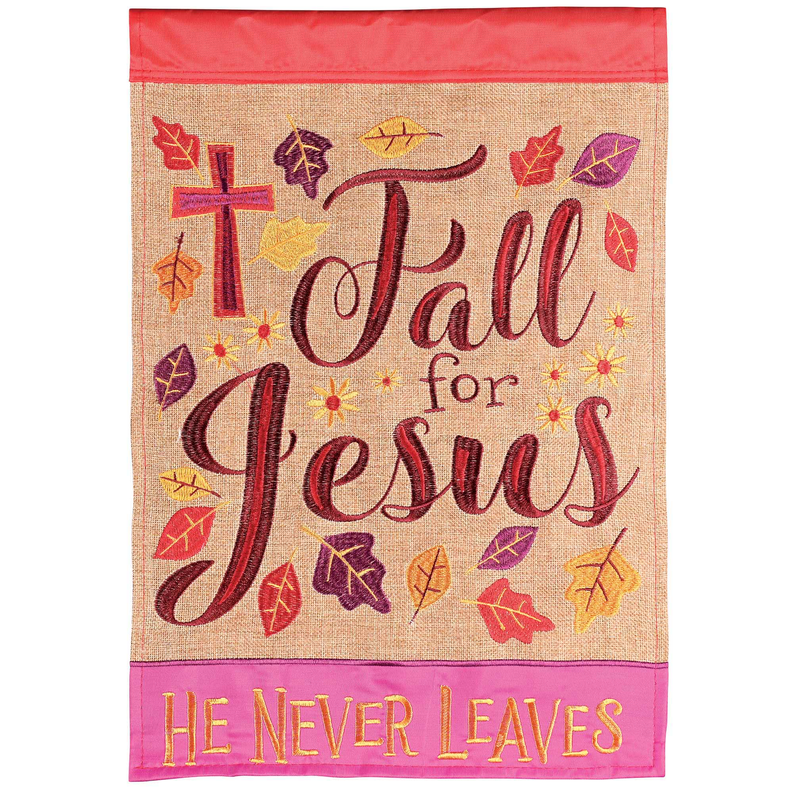 Flag Fall For Jesus He Never 29x42 Dicksons Inc