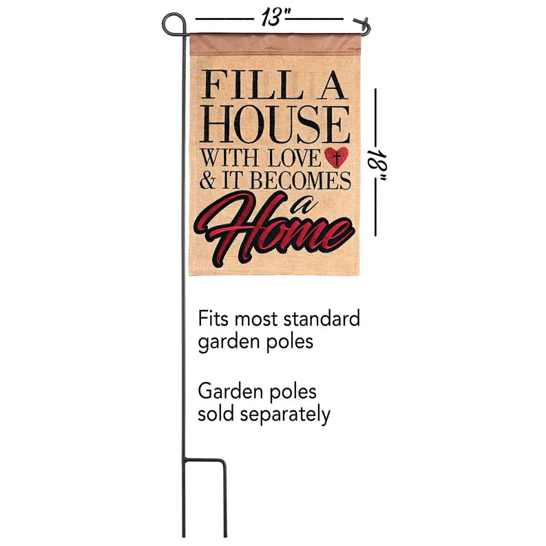 Flag Fill A House With Love 13x18 Dicksons Inc