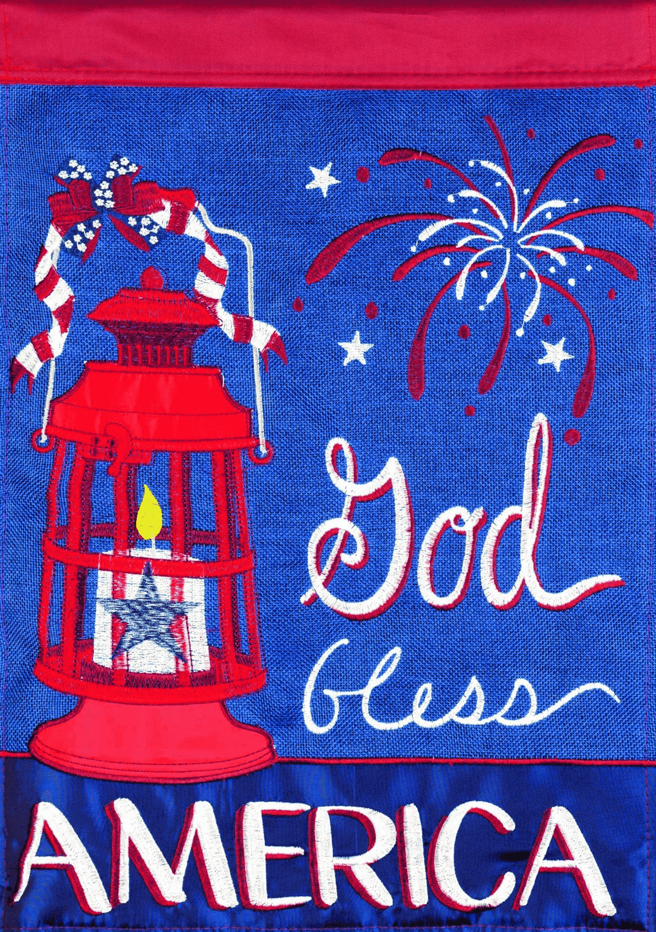 Flag God Bless America Lantern Dicksons Inc