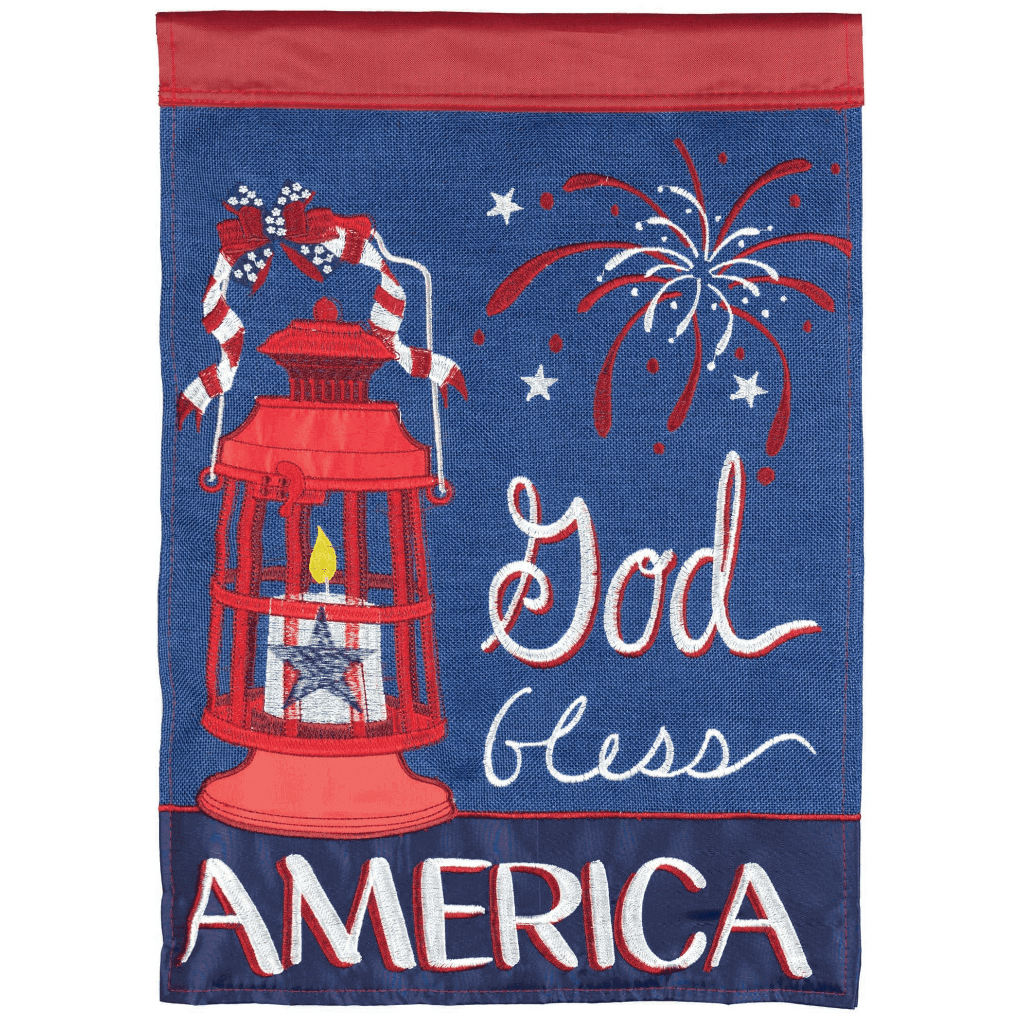 Flag God Bless America Lantern Dicksons Inc