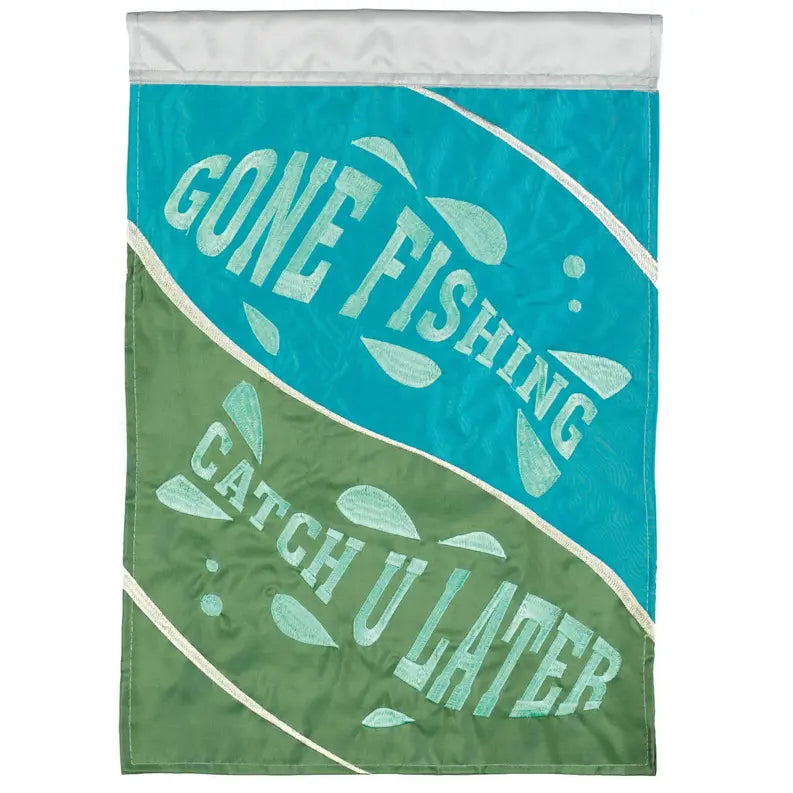 Flag Gone Fishing Polyester Dicksons Inc