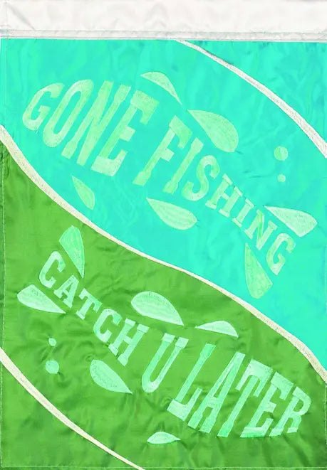 Flag Gone Fishing Polyester Dicksons Inc