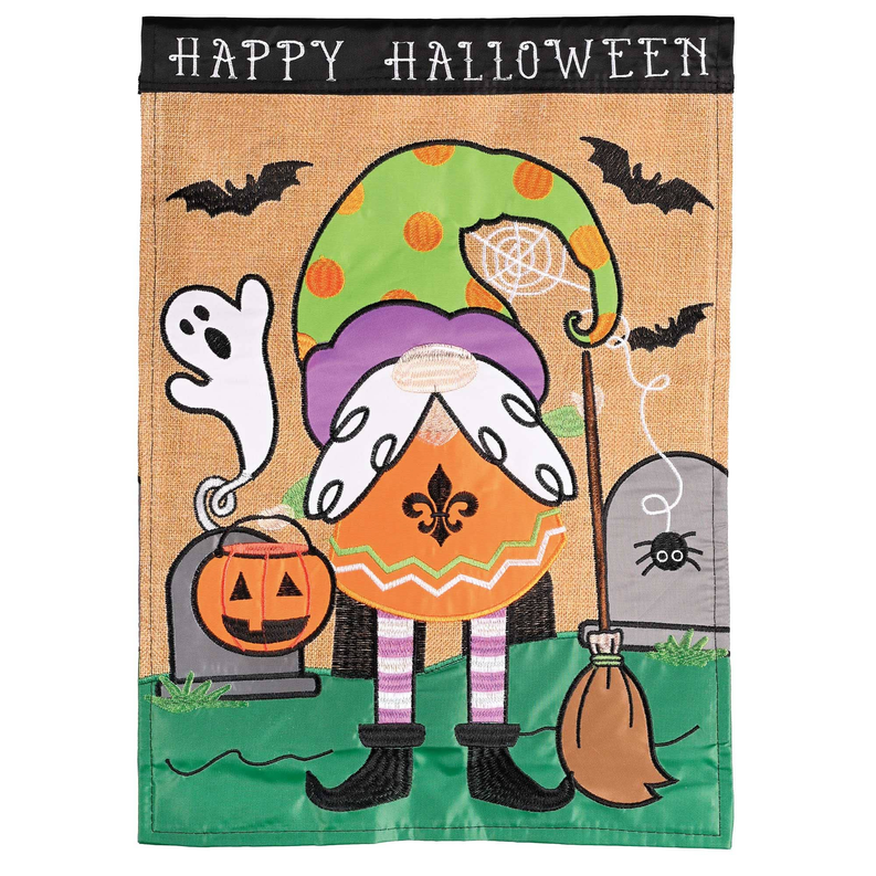 Flag Halloween Gnome Polyester Dicksons Inc