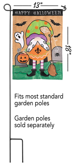 Flag Halloween Gnome Polyester Dicksons Inc
