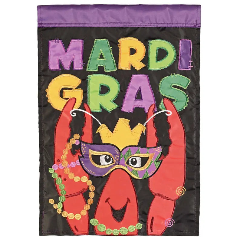 Flag Mardi Garden Gras Crawfish Mask Dicksons Inc