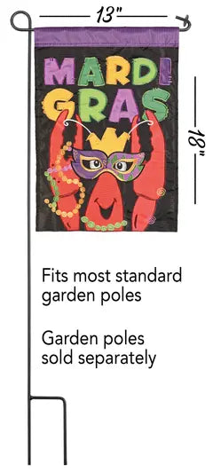 Flag Mardi Garden Gras Crawfish Mask Dicksons Inc