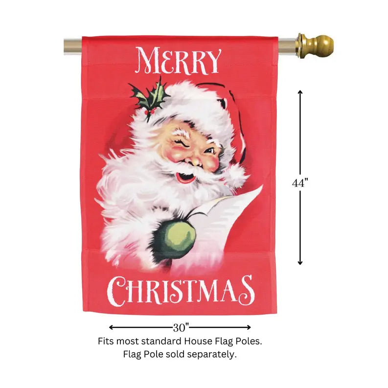 Flag Merry Christmas Santa 30x44 Dicksons Inc