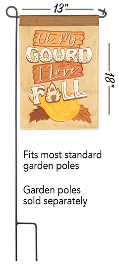 Flag Oh My Gourd I Love Fall Dicksons Inc