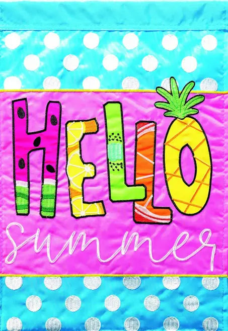 Flag Pineapple Hello Summer Dicksons Inc