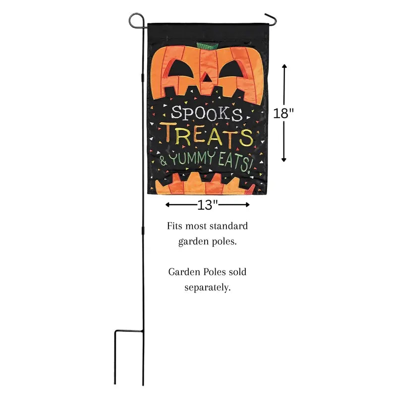 Flag Spooky Treats Yummy Eats 13x18 Dicksons Inc