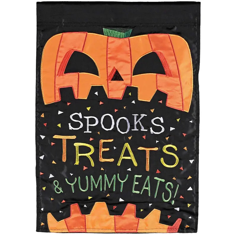Flag Spooky Treats Yummy Eats 13x18 Dicksons Inc