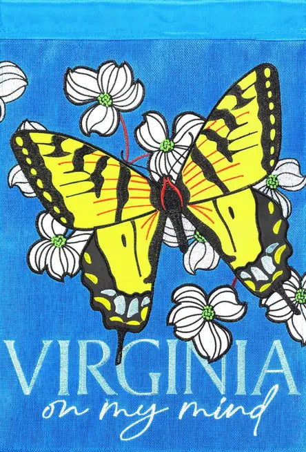 Flag Virginia On My Mind Burlap Dicksons Inc