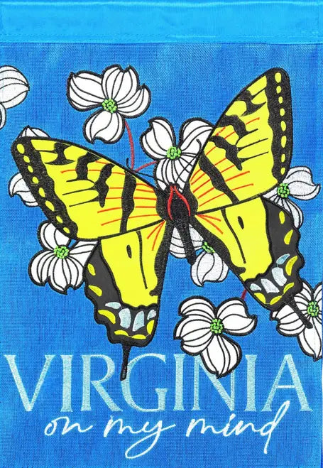 Flag Virginia On My Mind Burlap Dicksons Inc