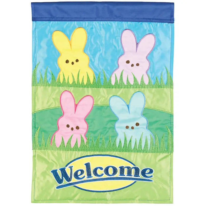 Flag Welcome Bunnies Polyester Dicksons Inc